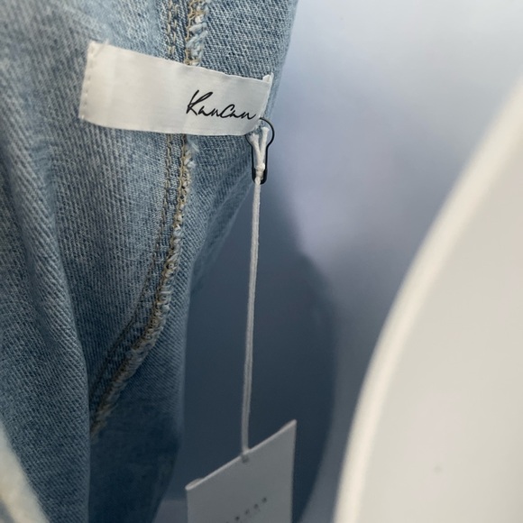 KanCan High Rise 90's Overall Shorts - Picture 8 of 11